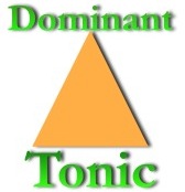 musical pyramid: dominant versus tonic note