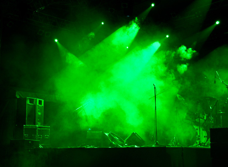 Stage in Green Glow