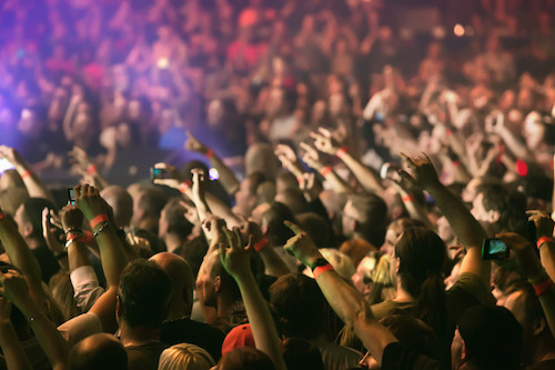 Cheering audience