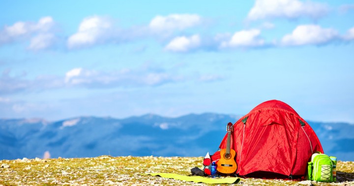 Songwriter on a mountaintop