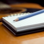 Songwriting notepad