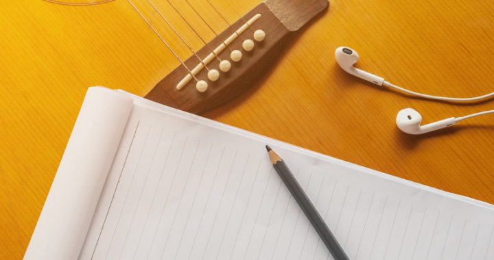 Guitar and music paper - Songwriting