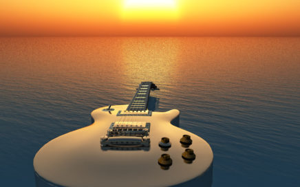 Guitar at Sunrise