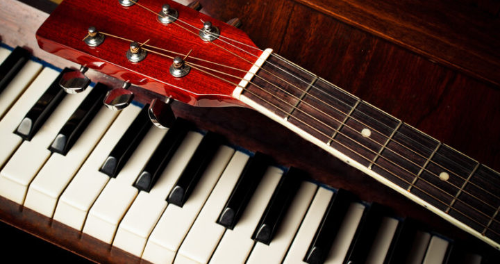 piano and guitar