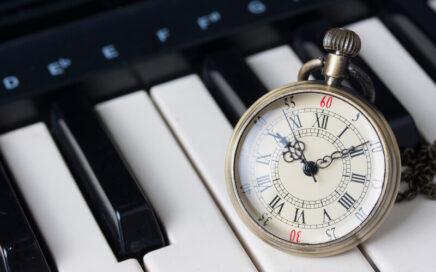 Piano and pocket watch