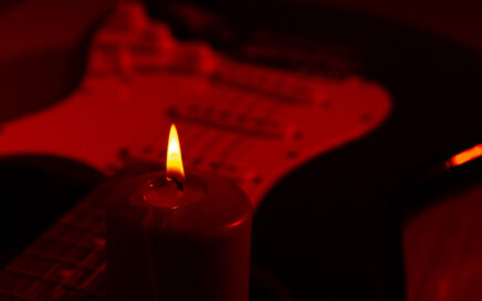 guitar and candle