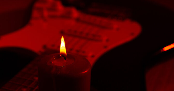 guitar and candle